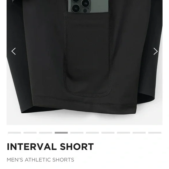 Men's Turquoise Athletic Shorts - Picture 7 of 11